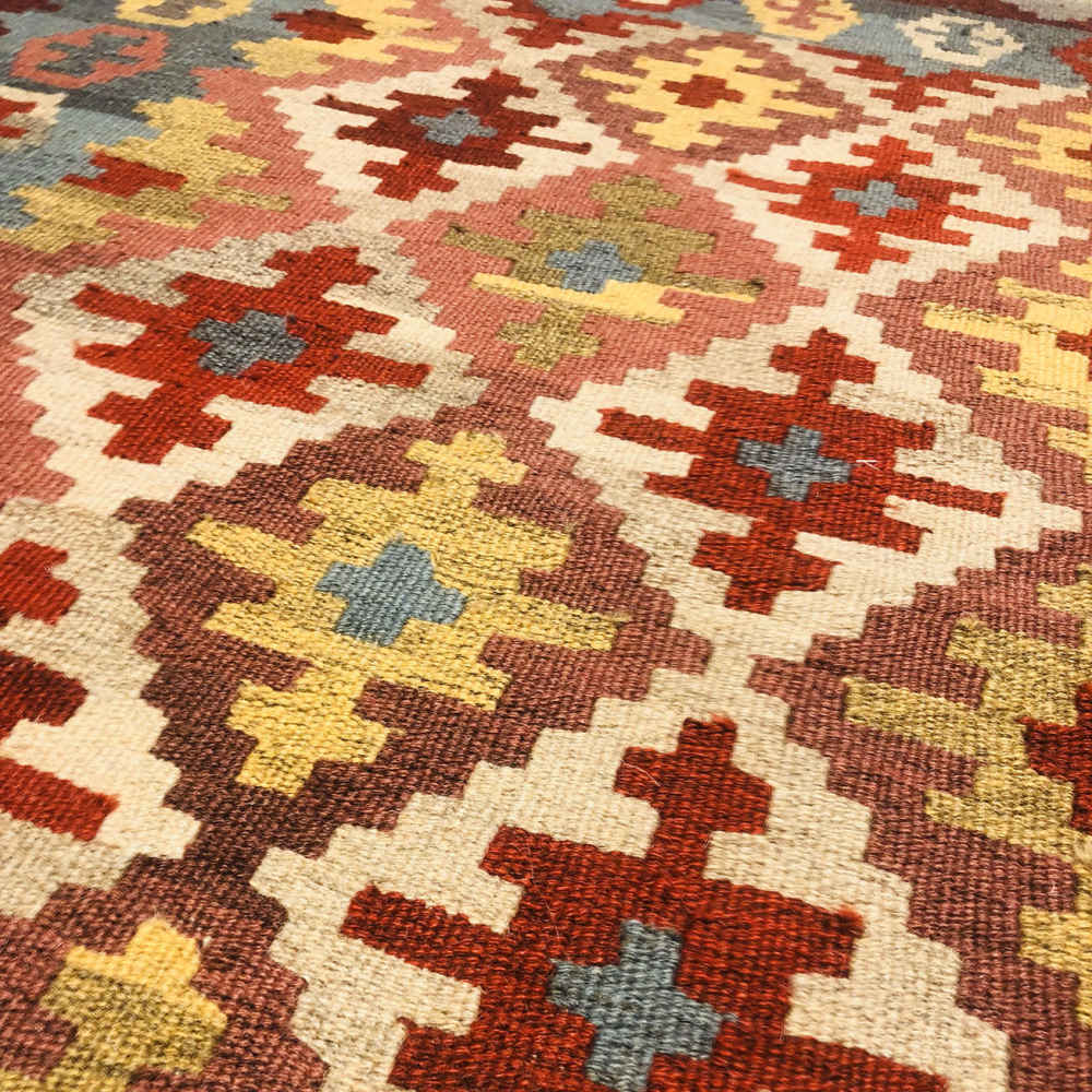 Persian Wool Kilim Rug Traditional Handwoven Model Dastris