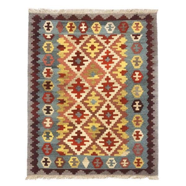 Persian Wool Kilim Rug Traditional Handwoven Model Dastris