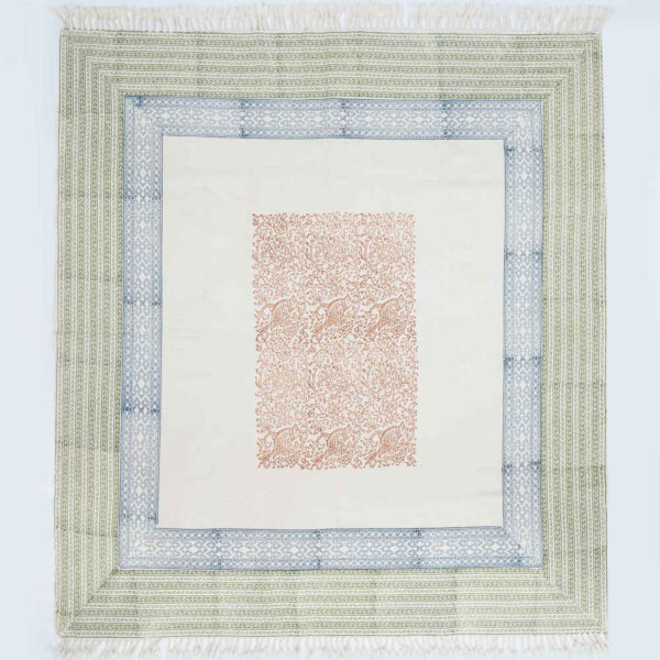 Block Print Linen Tablecloth Model Golabetoon