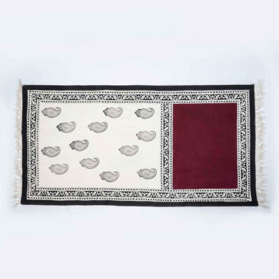 Handcrafted Linen Block Print Table Runner Aghigh