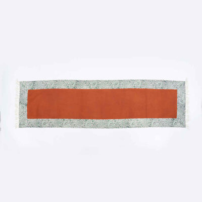 Handcrafted Linen Block Print Table Runner Badam