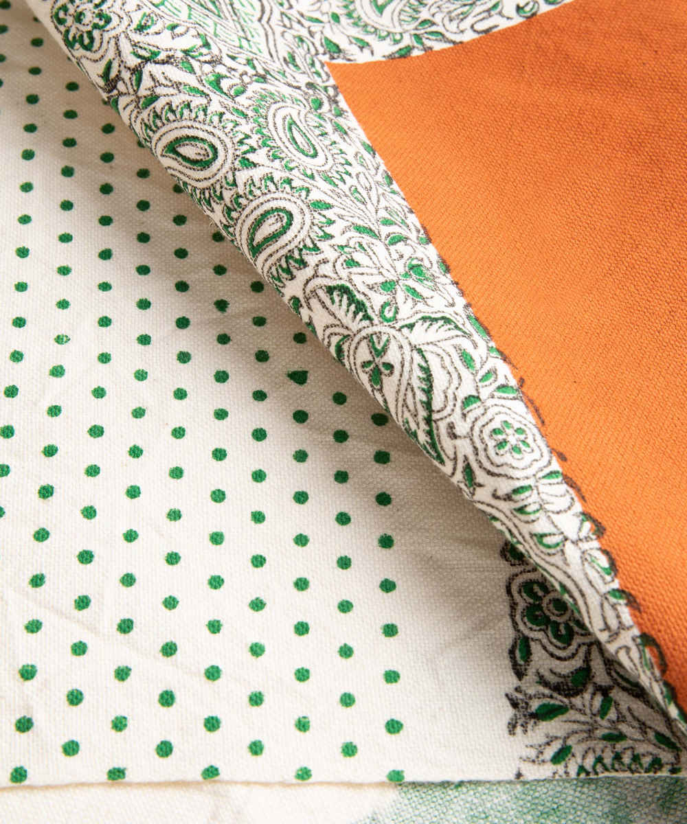 Handcrafted Linen Block Print Table Runner Borna