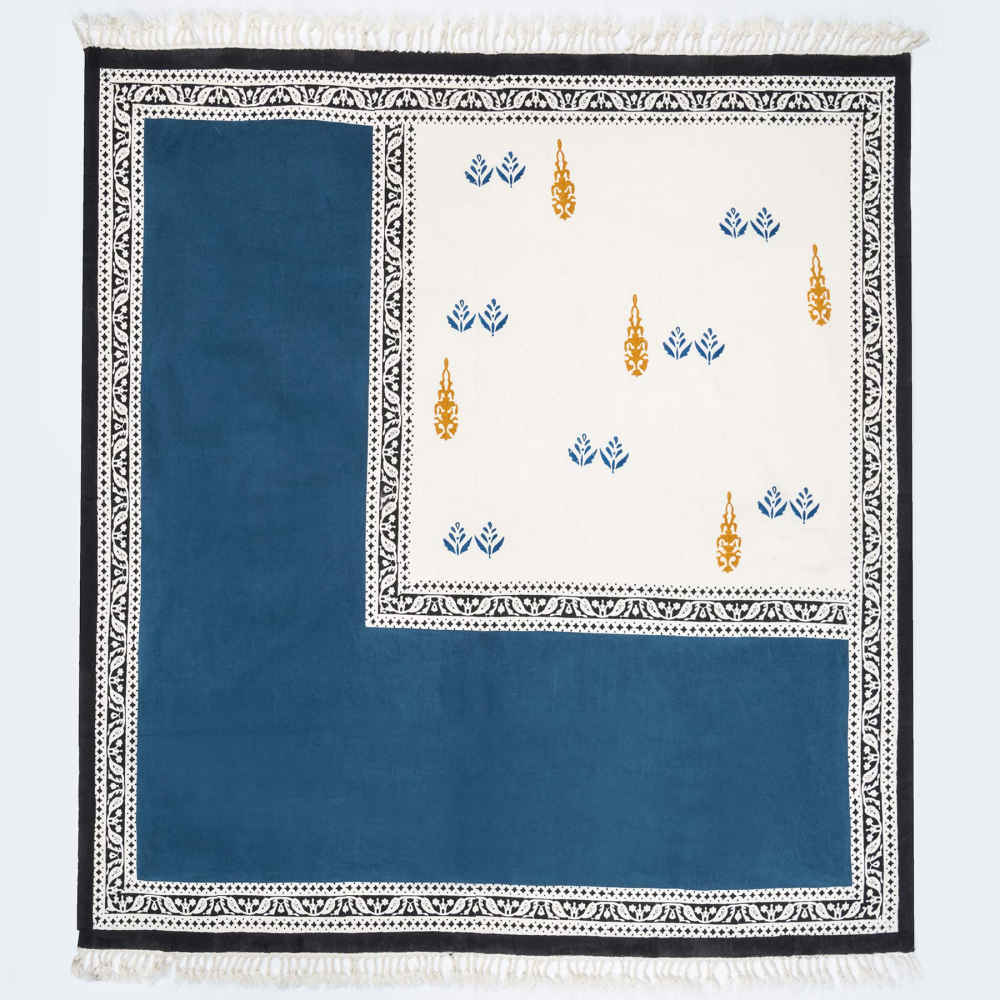 Block Print Linen Tablecloth Model Apadana