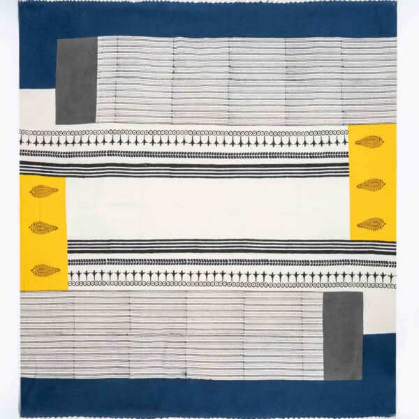 Block Print Linen Tablecloth Model Golestan