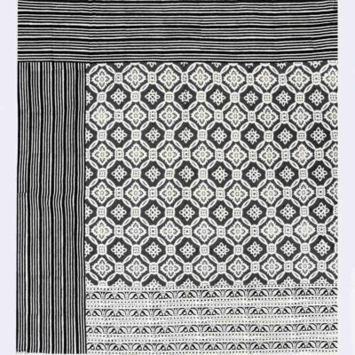 Block Print Linen Tablecloth Model Khajoo