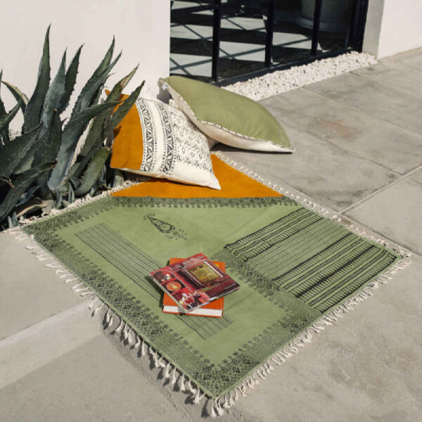 Block Print Linen Tablecloth Model Khormaloo