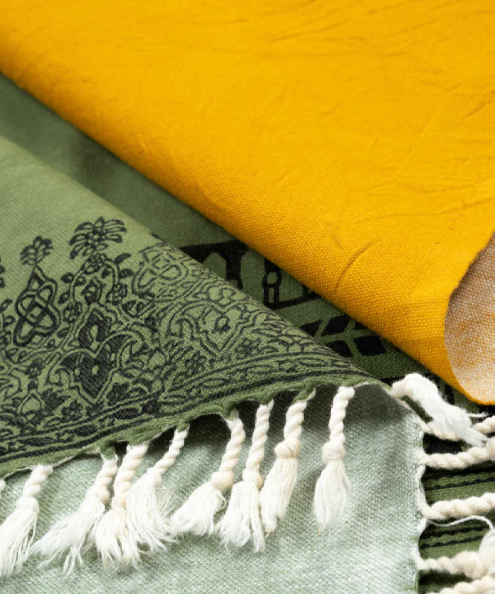 Block Print Linen Tablecloth Model Khormaloo