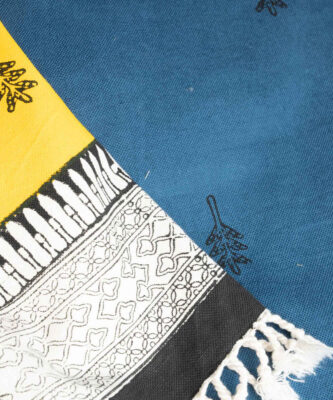 Block Print Linen Tablecloth Model Techra