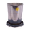 Outdoor Camping Steel Cup – Collapsible, Lightweight & Unbreakable