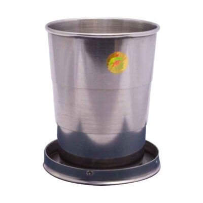 Outdoor Camping Steel Cup – Collapsible, Lightweight & Unbreakable
