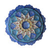 Decorative Copper Wall Plate Hand-Painted with Persian Minakari Enamel Eslimi