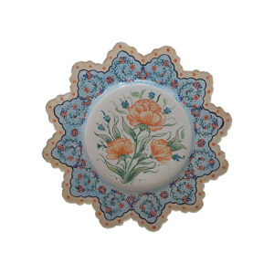 Decorative Blue Minakari Plate Model Ronika