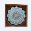 Decorative Copper Wall Plate Hand-Painted with Persian Minakari Enamel Narges