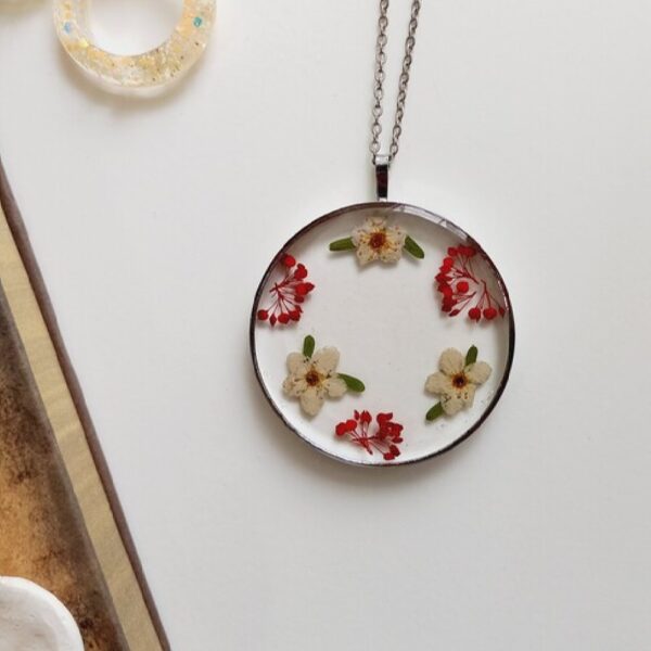 Resin Necklace Pendant for Women Handcrafted Baharan