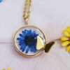 Resin Necklace Pendant for Women Handcrafted Butterfly