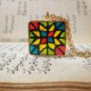 Resin Necklace Pendant for Women Handcrafted Colorful