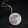 Resin Necklace Pendant for Women Handcrafted Moon
