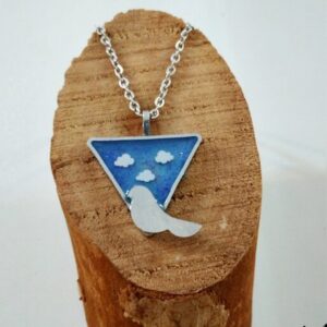 Resin Necklace Pendant for Women Handcrafted Morgh Amin