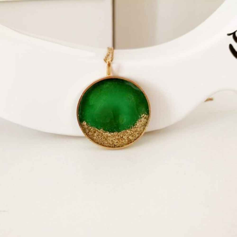Resin Necklace Pendant for Women Handcrafted Roya