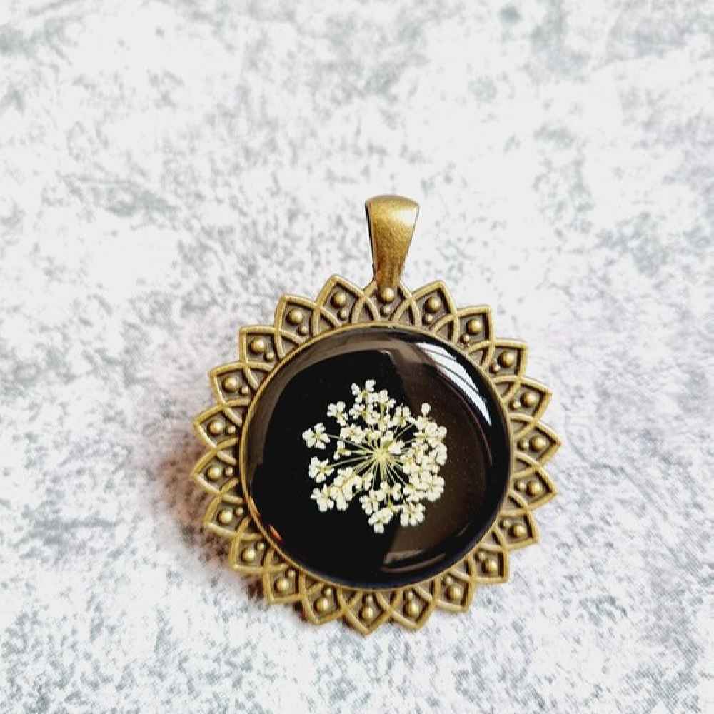 Resin Necklace Pendant for Women Handcrafted Shokaran