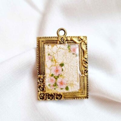 Resin Necklace Pendant for Women Handcrafted Shokofeh