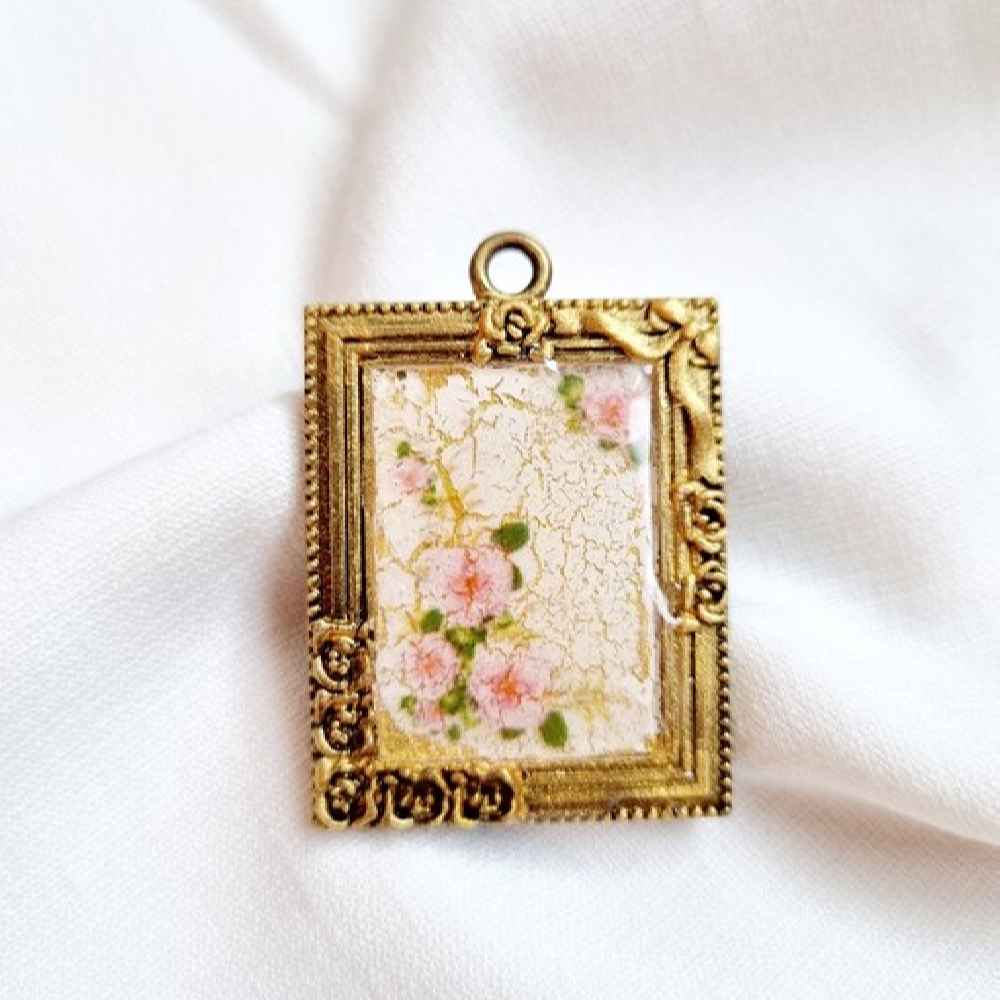Resin Necklace Pendant for Women Handcrafted Shokofeh