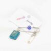 Islamic Safety Pin Brooch for Kids Evil Eye