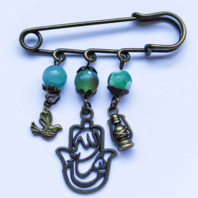 Islamic Newborn Safety Pin Brooch Allah