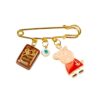 Islamic Newborn Safety Pin Brooch Peppa Pig