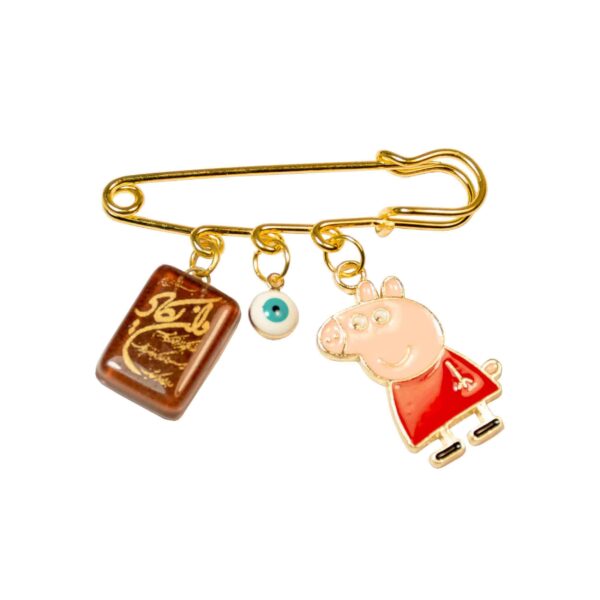 Islamic Newborn Safety Pin Brooch Peppa Pig