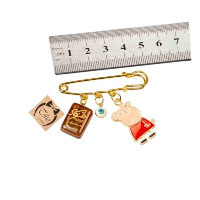 Islamic Newborn Safety Pin Brooch Peppa Pig