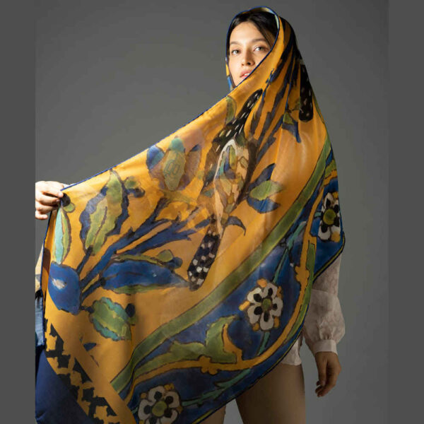 Persian Print Shawl for Women Artistic Model Zaagh
