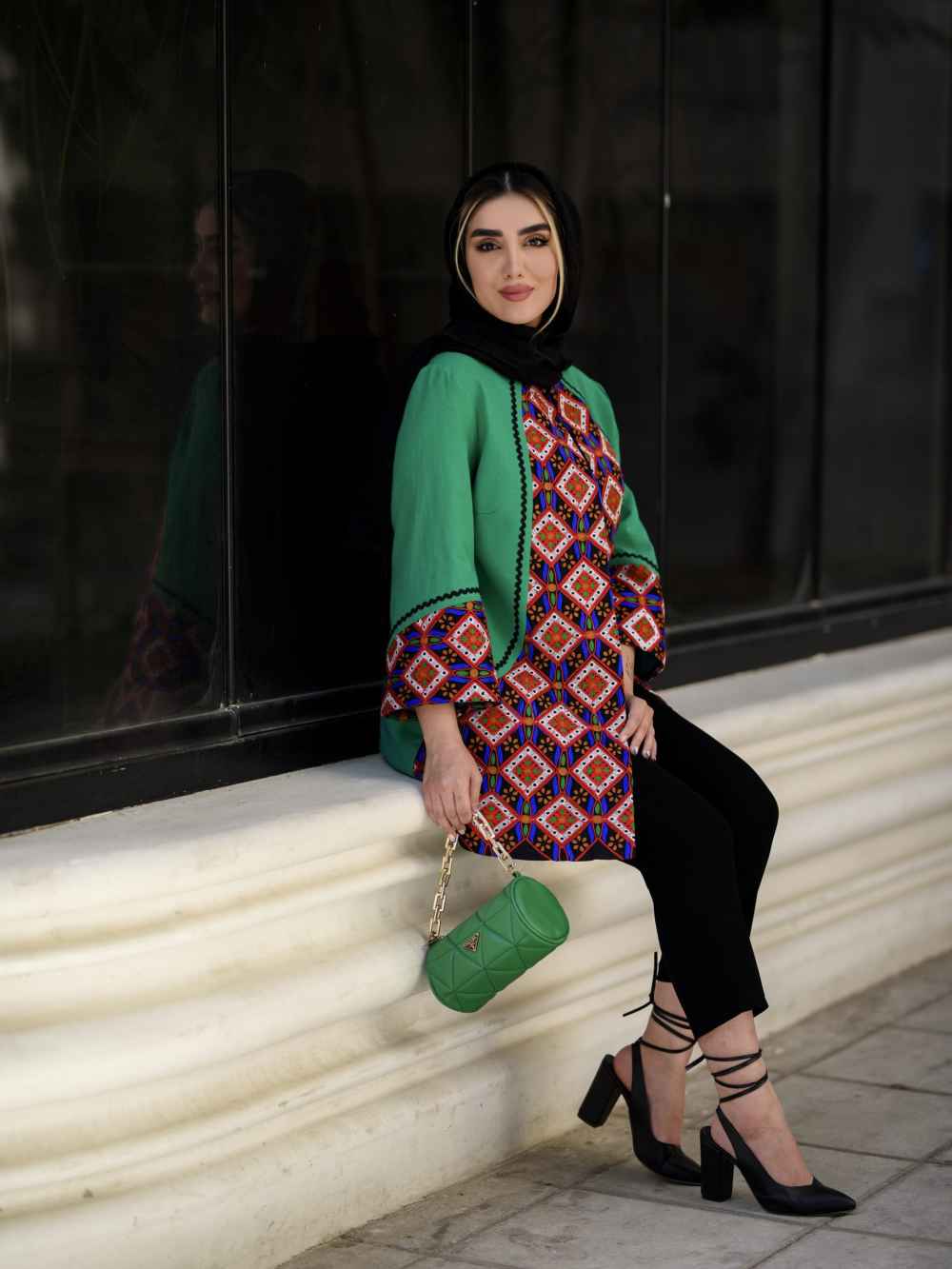 Persian Embroidered Manto Model Chista