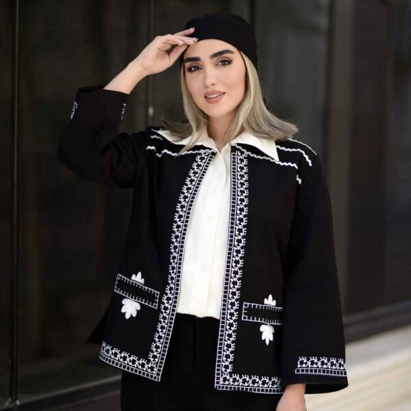 Persian Embroidered Manto & Pants Set Model Helena