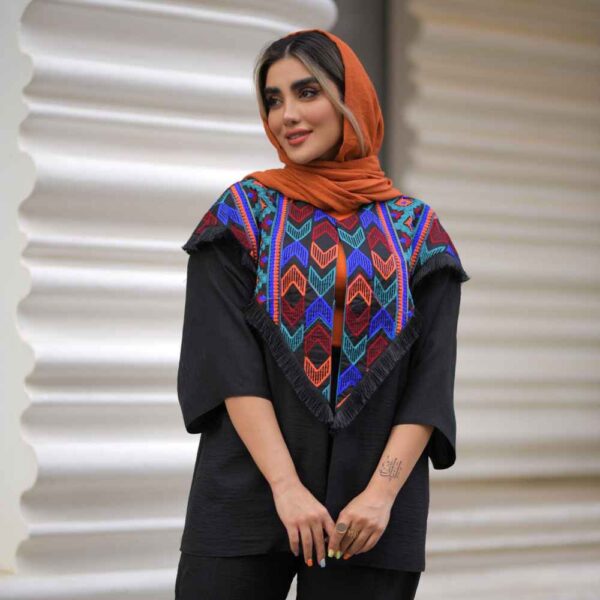 Persian Embroidered Manto & Pants Set Model Mahoor