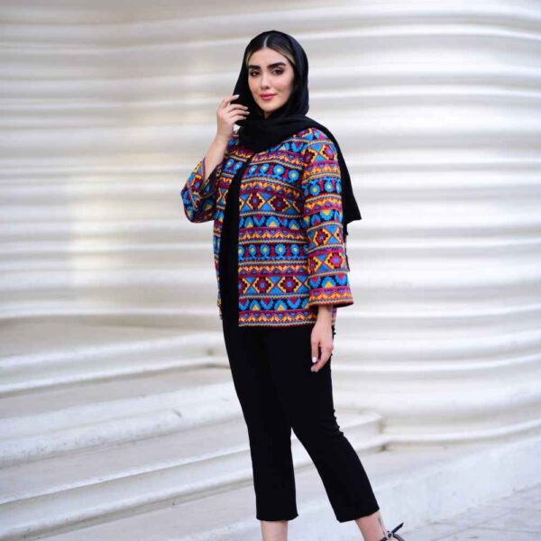 Persian Embroidered Manto & Pants Set Model Taraneh