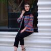 Persian Embroidered Manto & Pants Set Model Taraneh