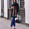 Persian Jacquard Manto Model Atrisa