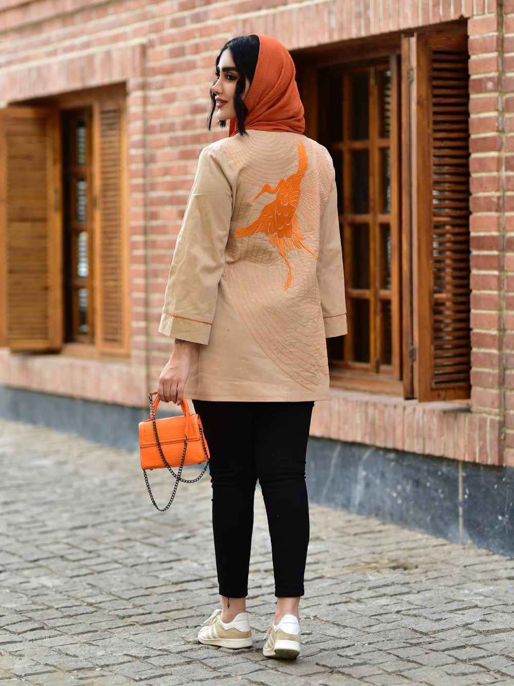 Persian Linen Manto Model Simorgh