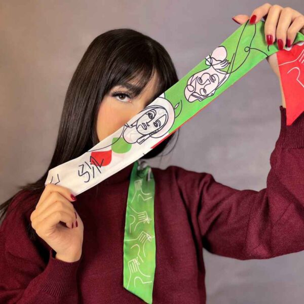 Persian Neck Scarf for Women Luxe and Vibrant Azadi