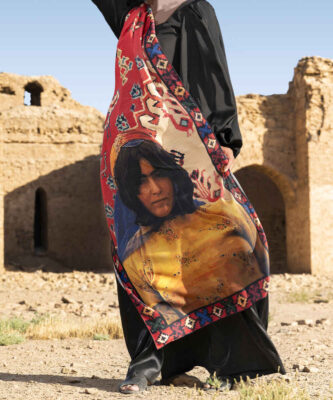 Persian Print Shawl for Women Artistic Model Alay