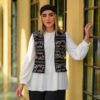 Persian Women's Black & White Vest Model Ayda