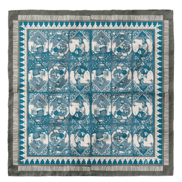 Persian Scarf for Women - Luxe and Vibrant Motif Hamam Golzar