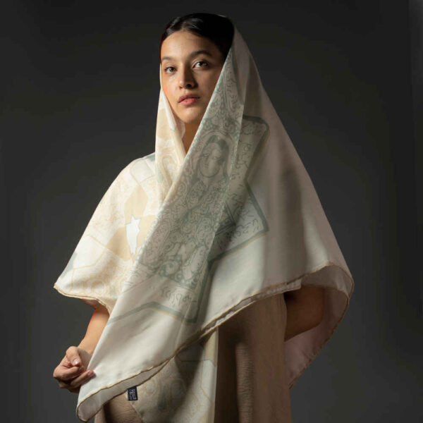 Persian Scarf for Women - Luxe and Vibrant Motif Sabooh