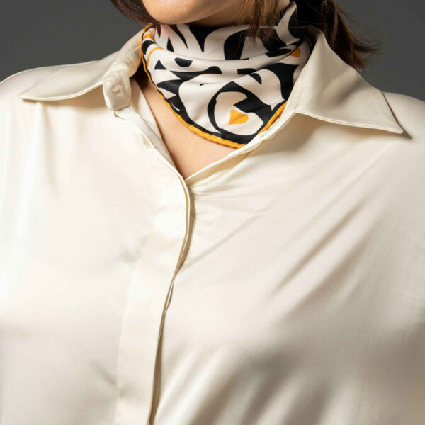 Persian Silk Neck Scarf for Women Luxe and Vibrant Square Khial