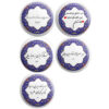 Persian Poetic Sentences Button Pin Set - Ashegh (5 pcs)