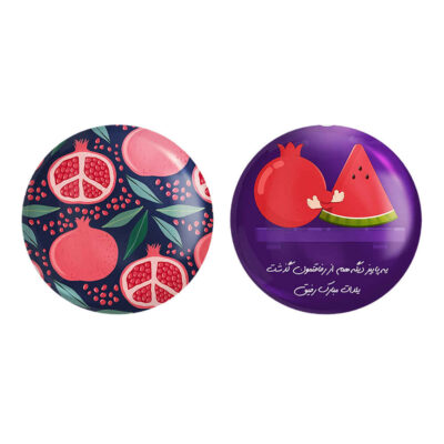 Persian Set of 2 Pinback Buttons – Chelleh Night