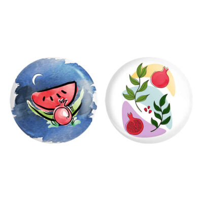 Persian Set of 2 Pinback Buttons – Chelle Night