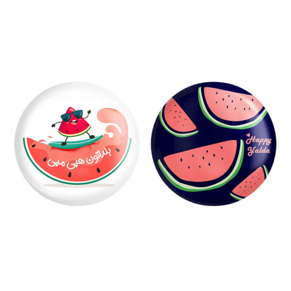 Persian Set of 2 Pinback Buttons - Yalda Night
