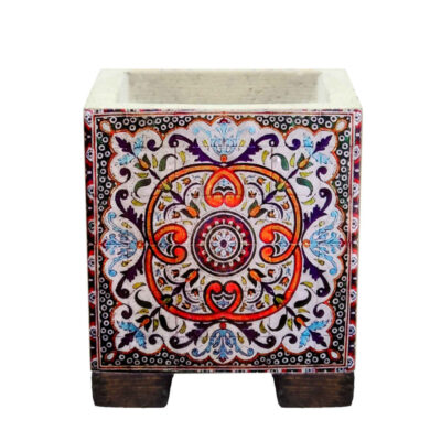 Decorative Persian Square Concrete Vase Model Farimah